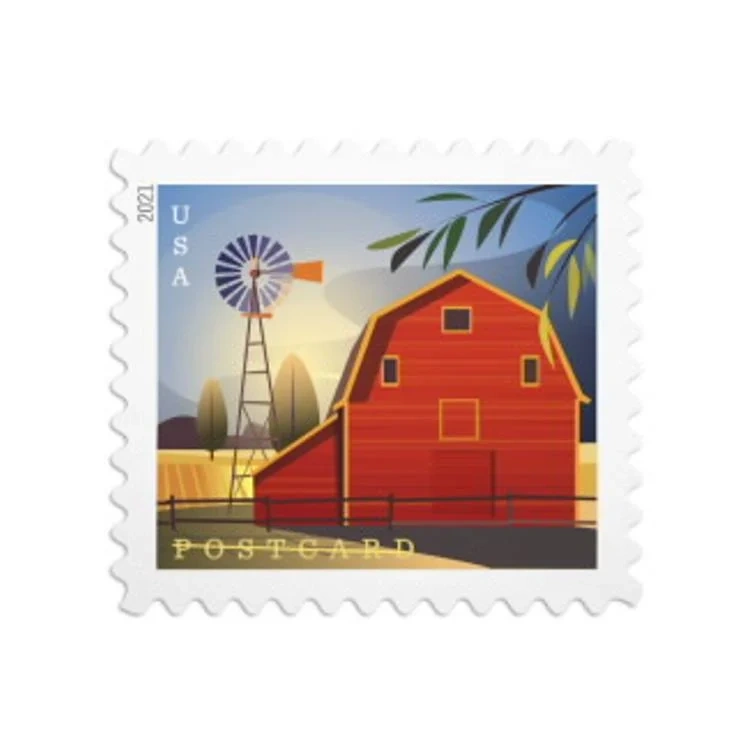 2021 Barns Forever First Class Postage Stamps