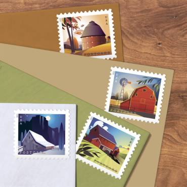 2021 Barns Forever First Class Postage Stamps