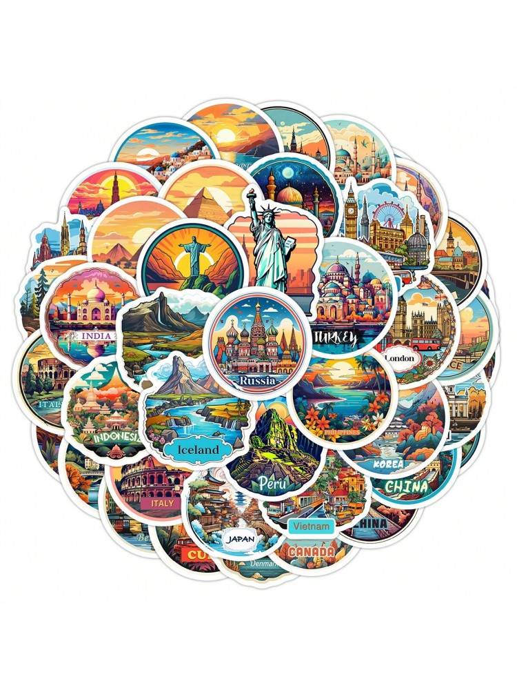 Travel Stickers Outdoor Stickers Nature Stickers Country Stickers World Stickers Vintage Stickers Aestheti