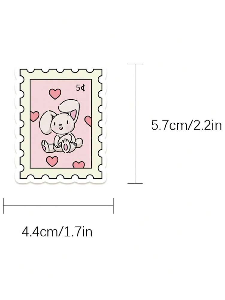 Cartoon Cute Stamp Series Stickers, Suitable For Scrapbooking, Diary, Notebook, Water Bottle, Car, Faith-