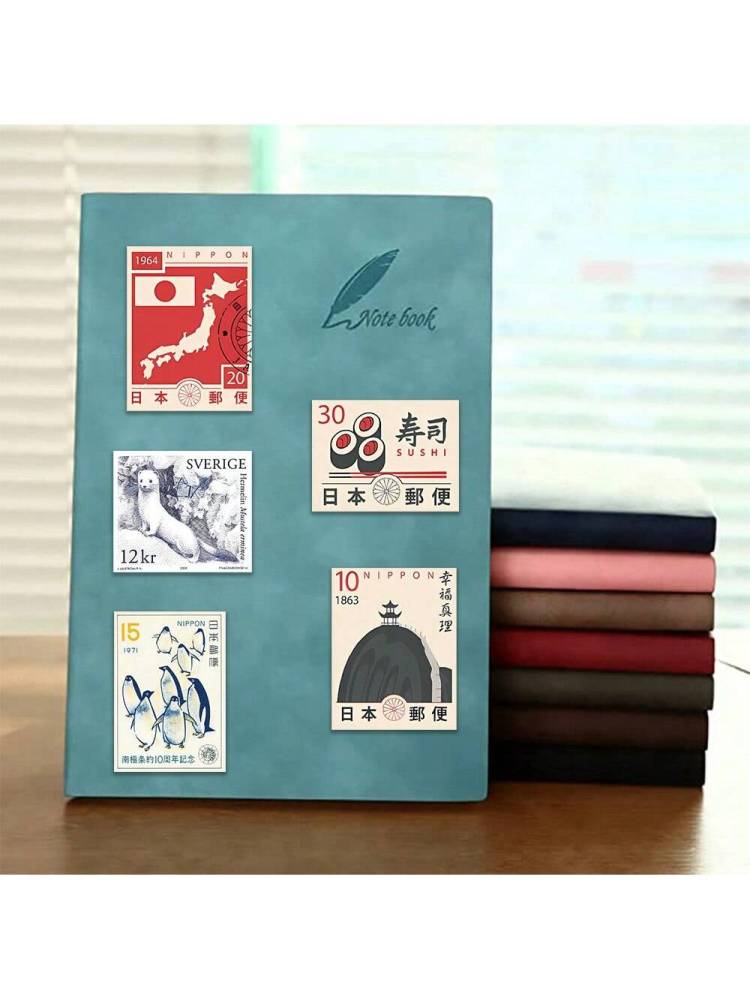 Retro Decorative Stamp Stickers Waterproof Cool Stickers For DIY Book Guitar Helmet Skateboard Luggage