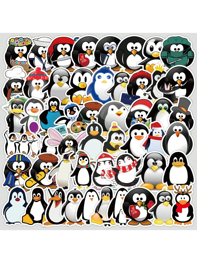 Cute Cartoon Penguins Rabbit Craft Supplies & Stickers, Winter New Year Christmas Easter Graffiti