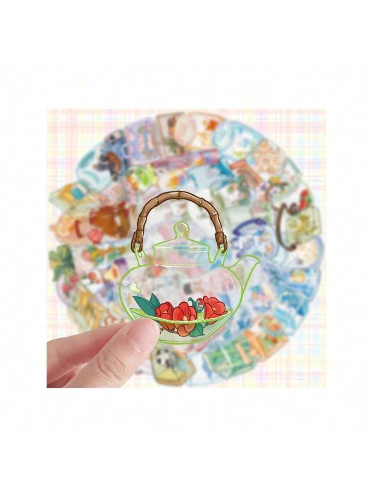 Cartoon Transparent Object Graffiti Stickers DIY Decorative Material Stickers, Storage Box Luggage