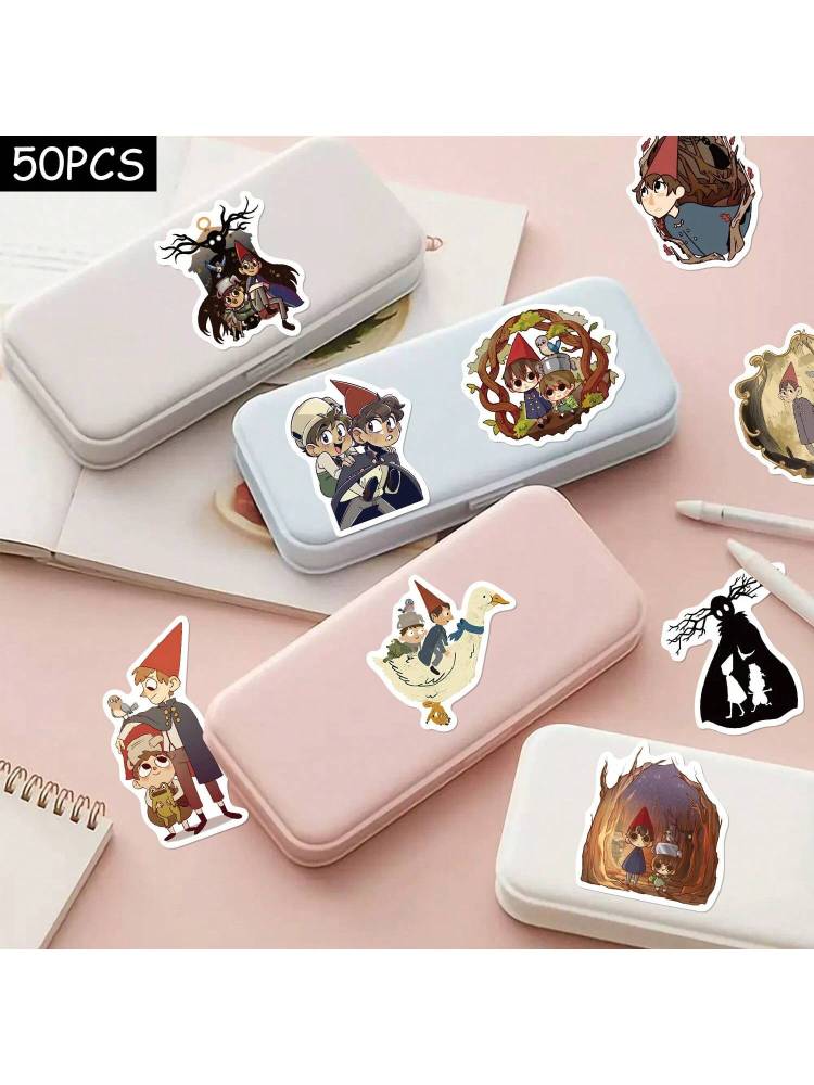 Over The Garden Wall Character Stickers - Waterproof, Matte Finish For Guitars, Skateboards