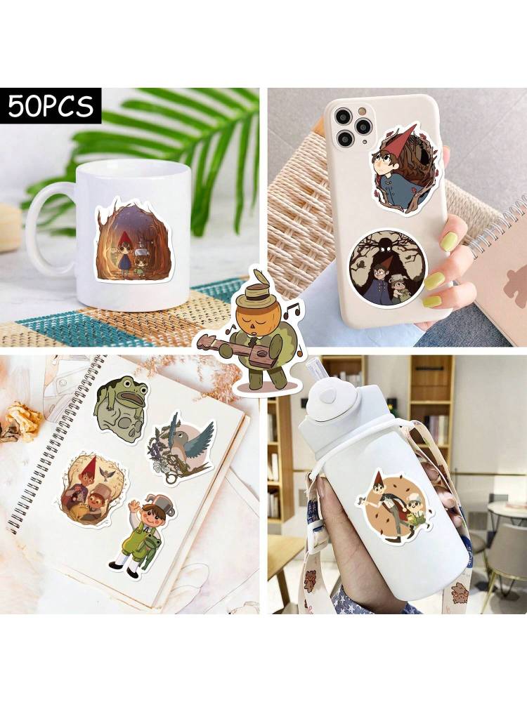 Over The Garden Wall Character Stickers - Waterproof, Matte Finish For Guitars, Skateboards