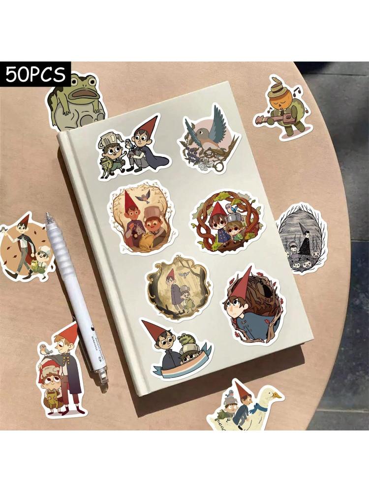 Over The Garden Wall Character Stickers - Waterproof, Matte Finish For Guitars, Skateboards
