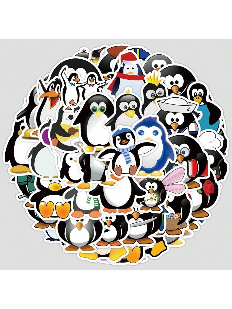 Cute Cartoon Penguins Rabbit Craft Supplies & Stickers, Winter New Year Christmas Easter Graffiti