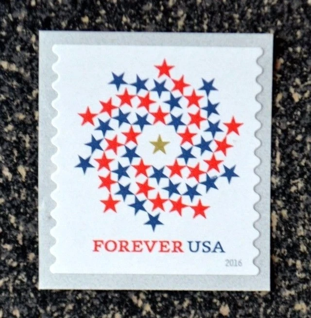 2016 Patriotic Spiral Forever First Class Postage Stamps