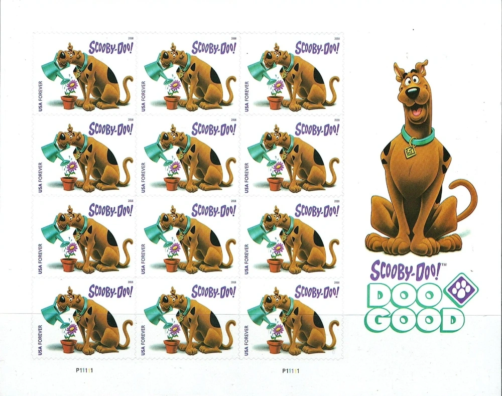 2018 USPS Scooby-Doo Forever First Class Postage Stamps