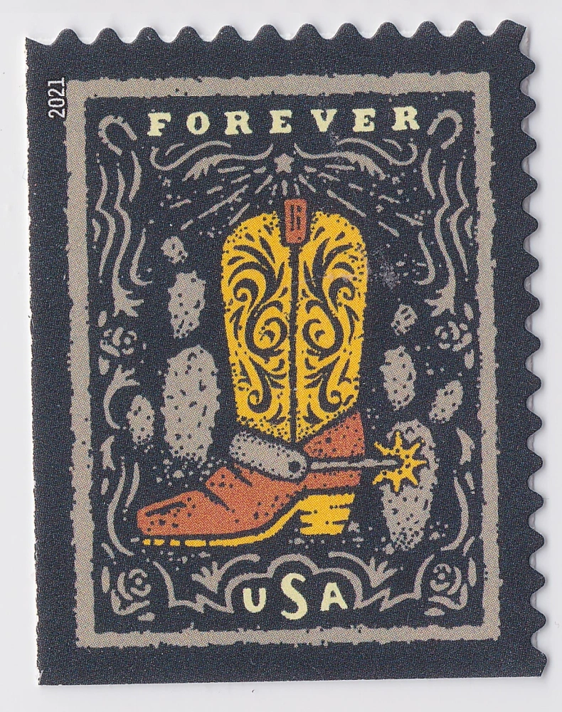 2021 Western Wear Shirt Forever First Class Postage Stamps
