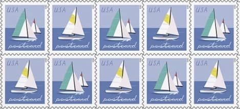 2023 Sailboats Forever First Class Postage Stamps