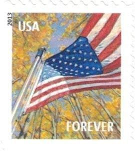 2013 Flag for All Seasons Forever First Class Postage Stamps