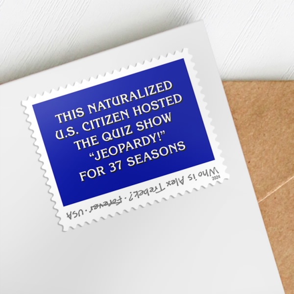 2024 Alex Trebek Forever First Class Postage Stamps