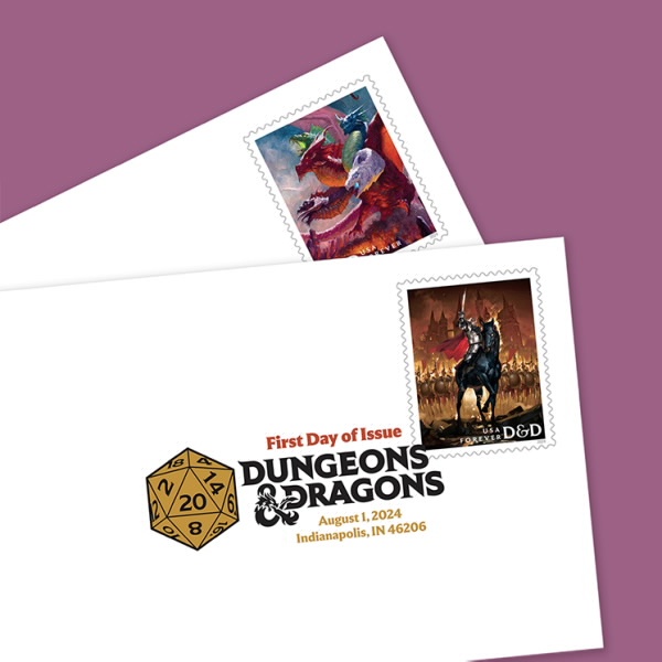 2024 Dungeons & Dragons Forever First Class Postage Stamps