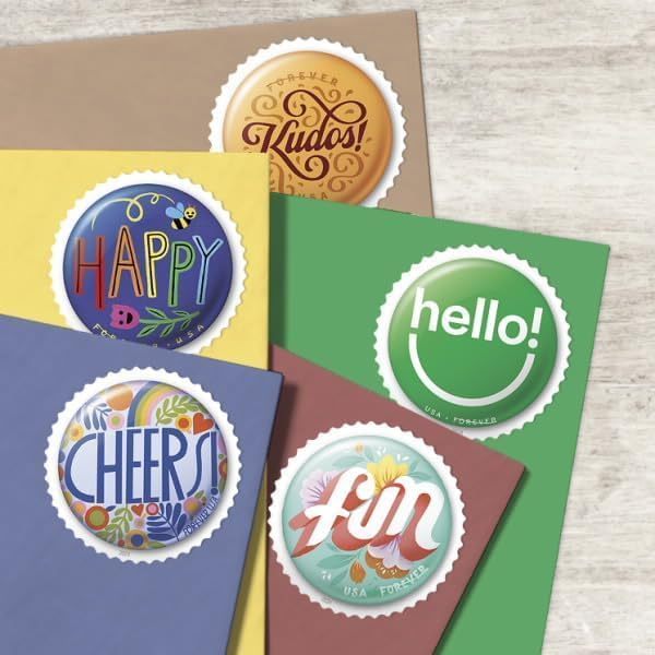 2024 Pinback Buttons Forever First Class Postage Stamps