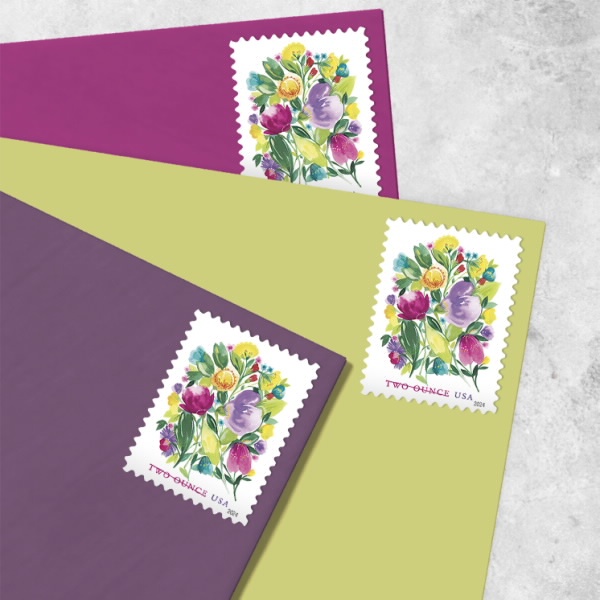 2024 Wedding Blooms Forever First Class Postage Stamps