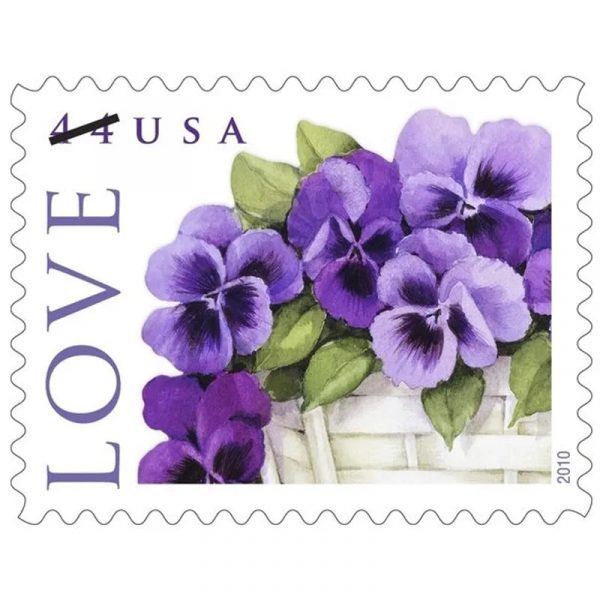 2010 Love-Purple Orchid in Snow Forever First Class Postage Stamps