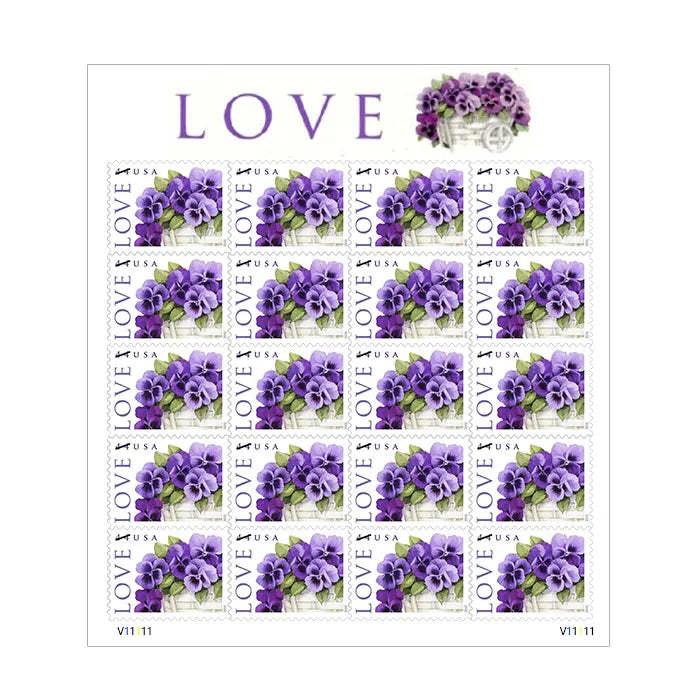 2010 Love-Purple Orchid in Snow Forever First Class Postage Stamps