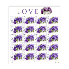 2010 Love-Purple Orchid in Snow Forever First Class Postage Stamps