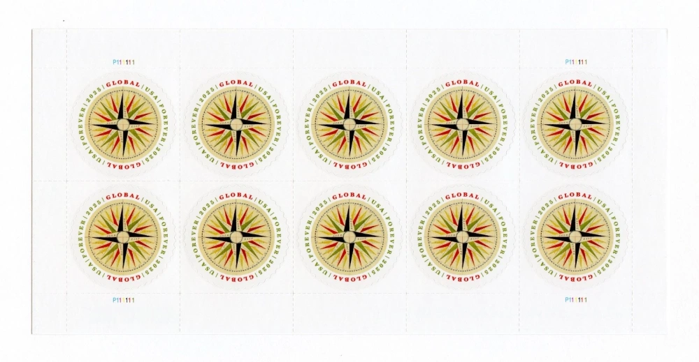 2025 Compass Forever First Class Postage Stamps