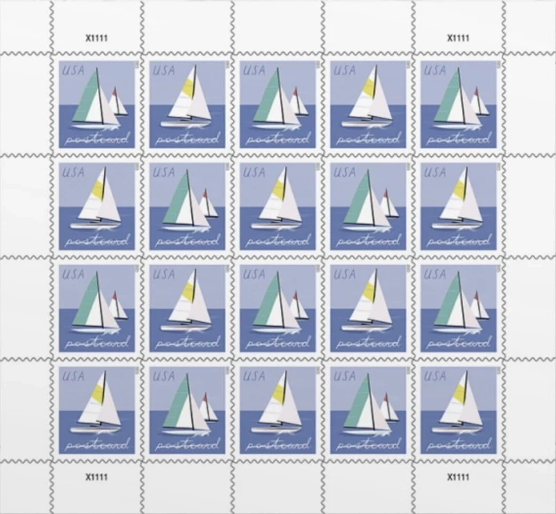 2023 Sailboats Forever First Class Postage Stamps