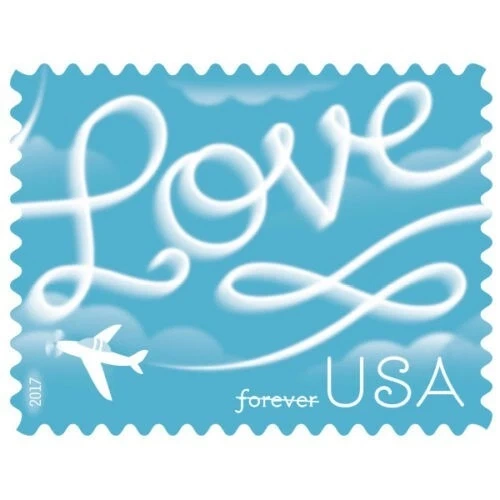 2017 Love Skywriting Forever First Class Postage Stamps