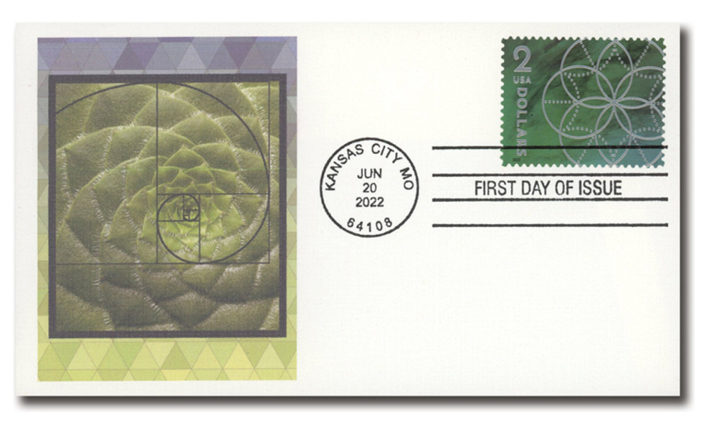 2022 $2 Floral Geometry Forever First Class Postage Stamps