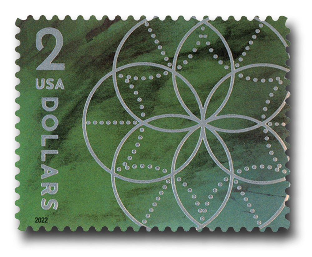 2022 $2 Floral Geometry Forever First Class Postage Stamps