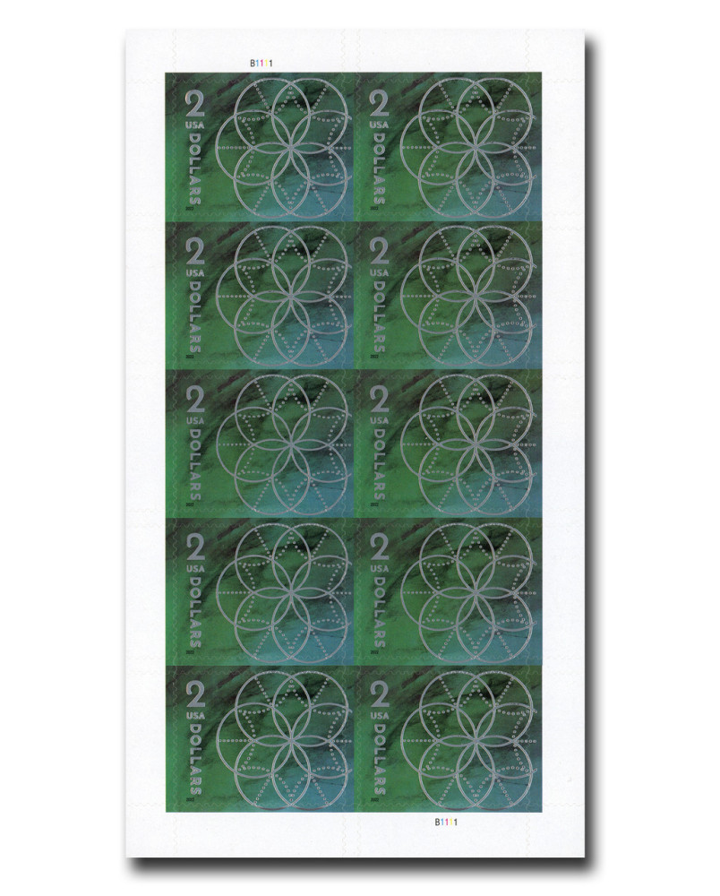 2022 $2 Floral Geometry Forever First Class Postage Stamps