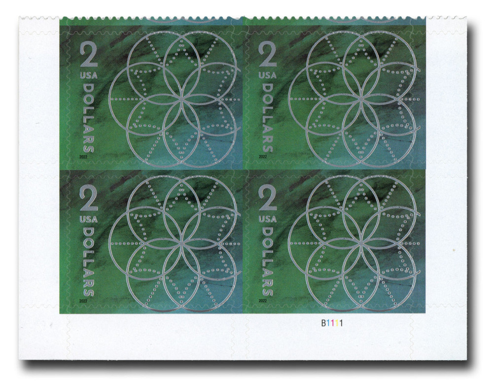 2022 $2 Floral Geometry Forever First Class Postage Stamps