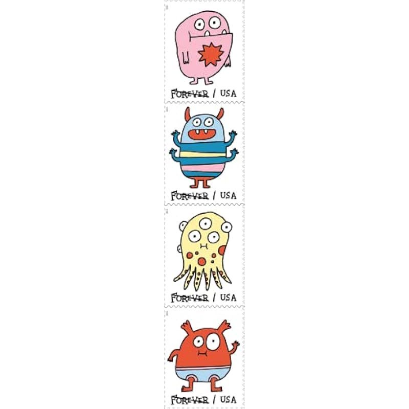 2021 Message Monsters Forever First Class Postage Stamps