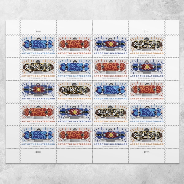 2023 Art of the Skateboard Forever First Class Postage Stamps