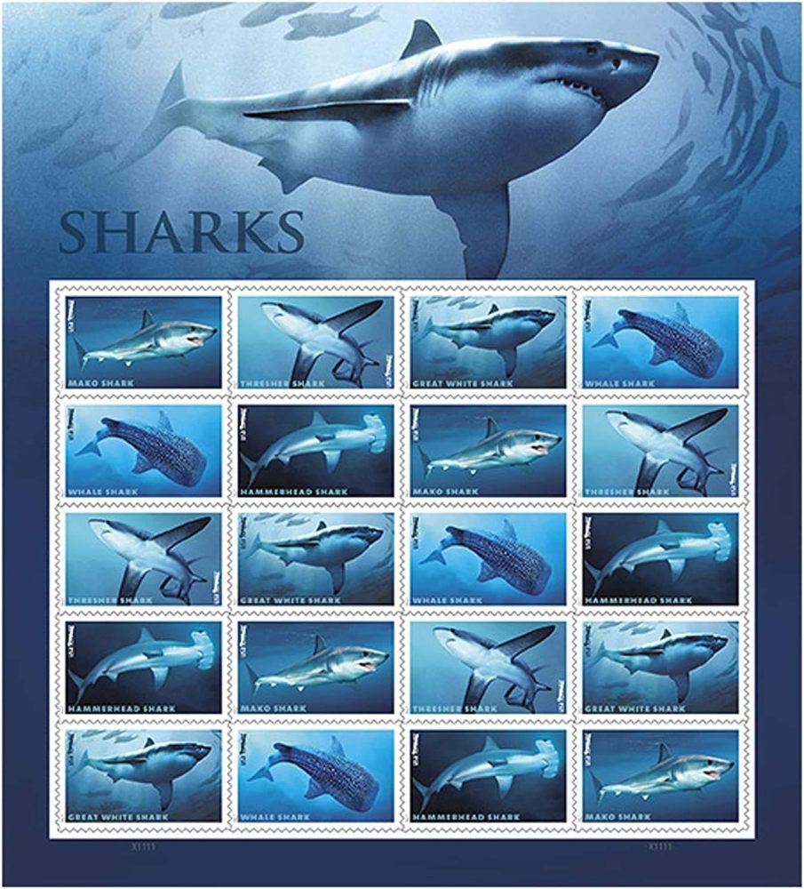 2017 Shark Forever First Class Postage Stamps