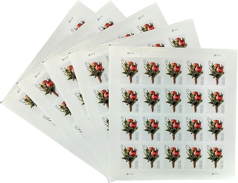 2017 Rose Boutonnière Forever First Class Postage Stamps