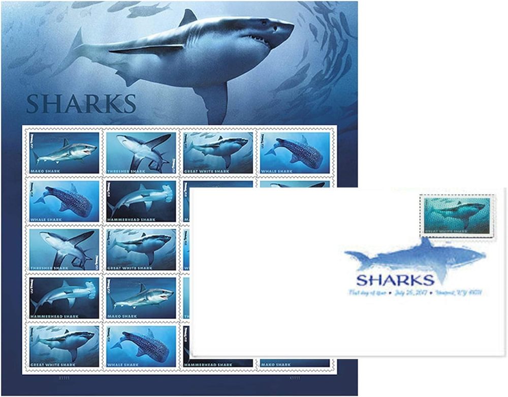 2017 Shark Forever First Class Postage Stamps