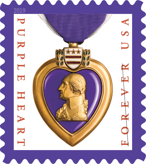 2019 Purple Heart Medal Forever First Class Postage Stamps