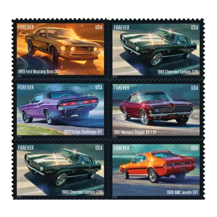2022 PONY CAR Forever First Class Postage Stamps