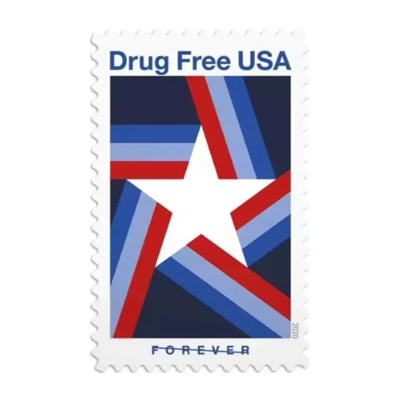 2020 Drug Free Forever First Class Postage Stamps