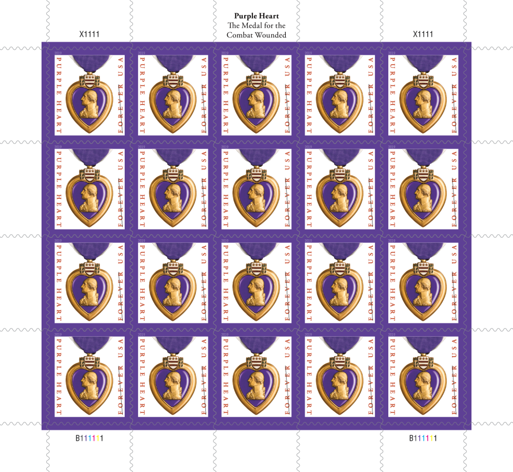 2019 Purple Heart Medal Forever First Class Postage Stamps