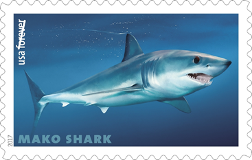 2017 Shark Forever First Class Postage Stamps