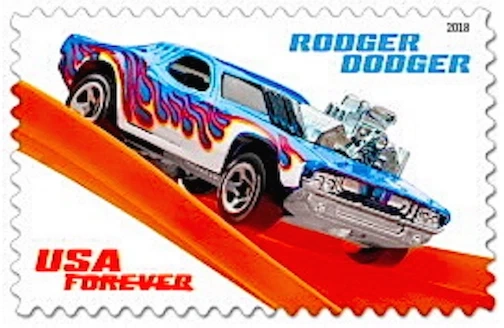 2018 Hot Wheels Forever First Class Postage Stamps