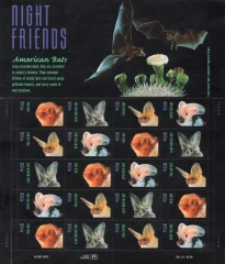 2002  Night Friends (American Bats) Forever First Class Postage Stamps