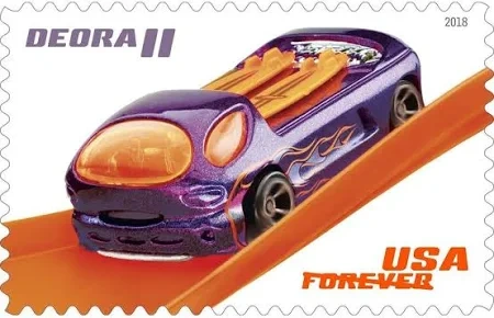2018 Hot Wheels Forever First Class Postage Stamps