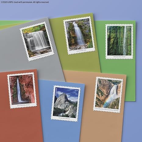 2023 Waterfalls Forever First Class Postage Stamps