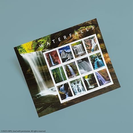 2023 Waterfalls Forever First Class Postage Stamps