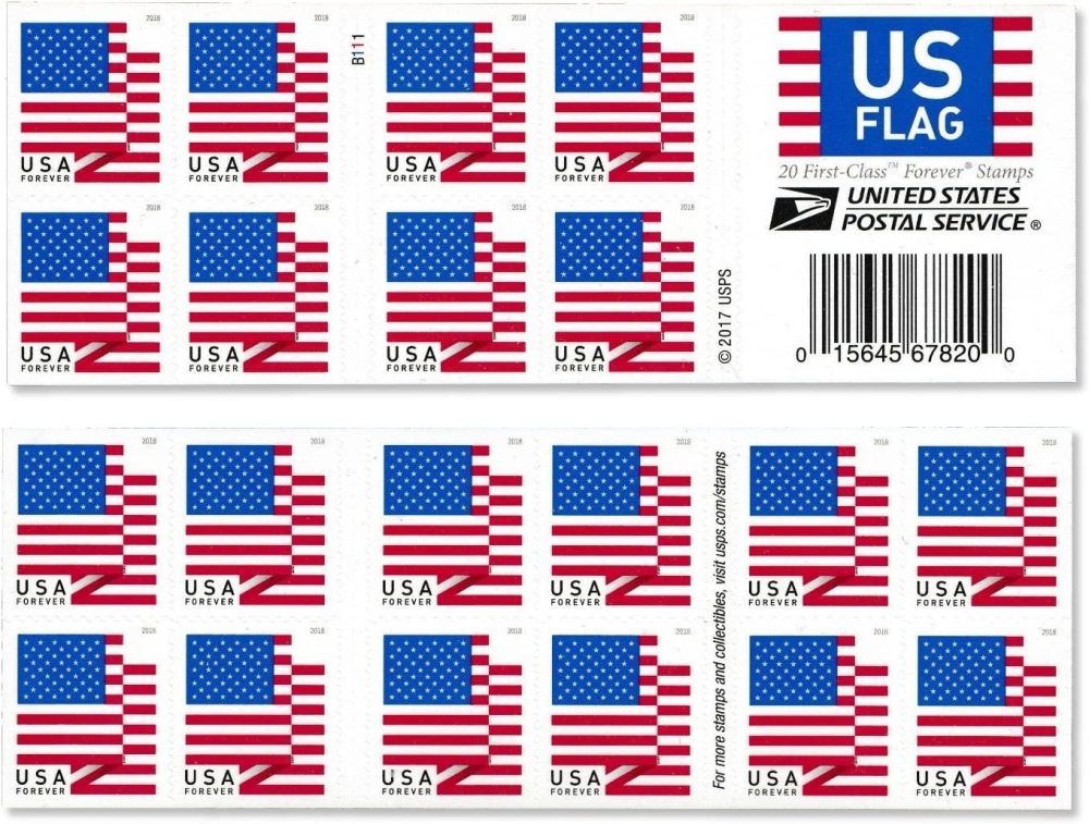 Us Flag 2018 Forever First Class Postage Stamps