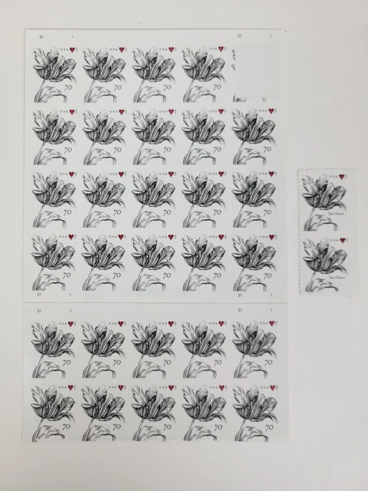 2015 Vintage Tulip Love Forever First Class Postage Stamps