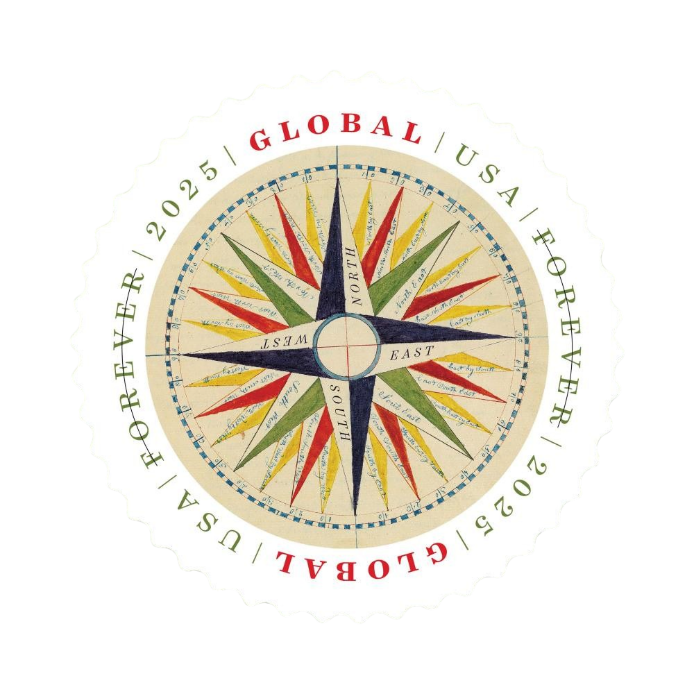2025 Compass Forever First Class Postage Stamps