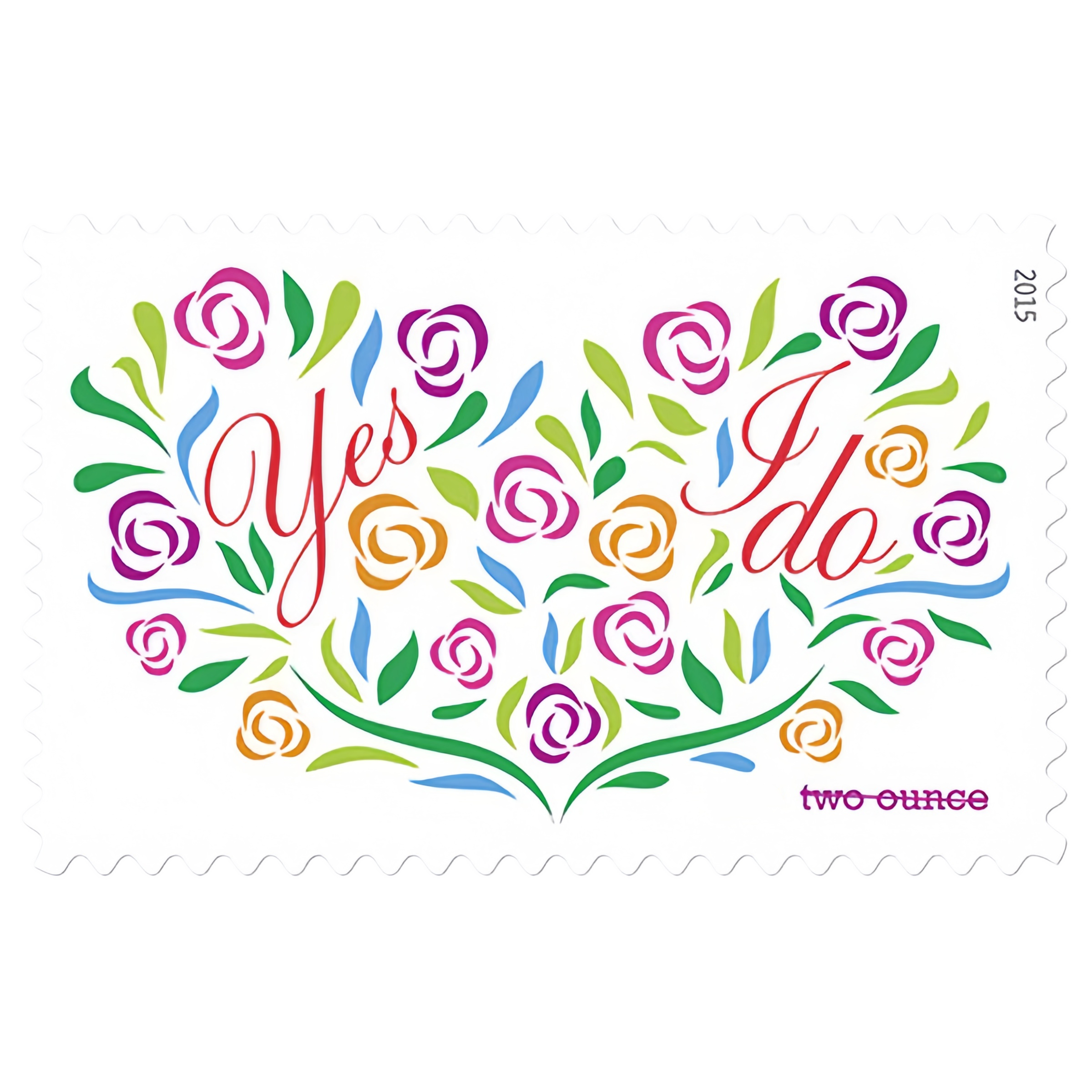 2015 Yes,I Do Forever First Class Postage Stamps