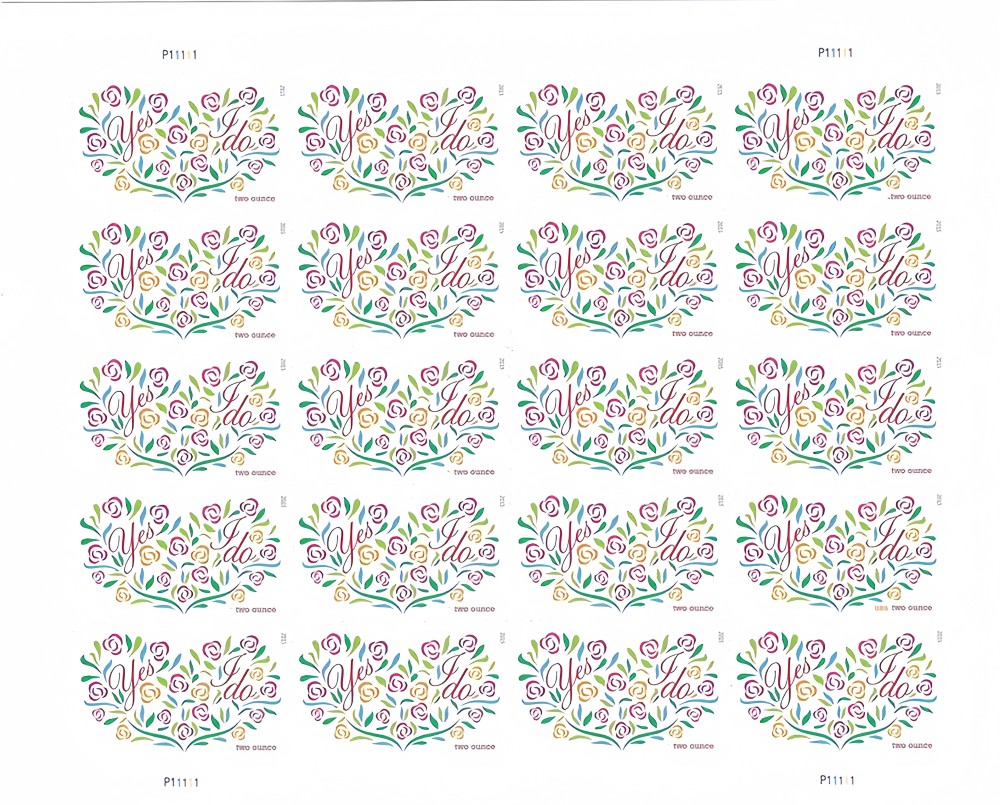 2015 Yes,I Do Forever First Class Postage Stamps
